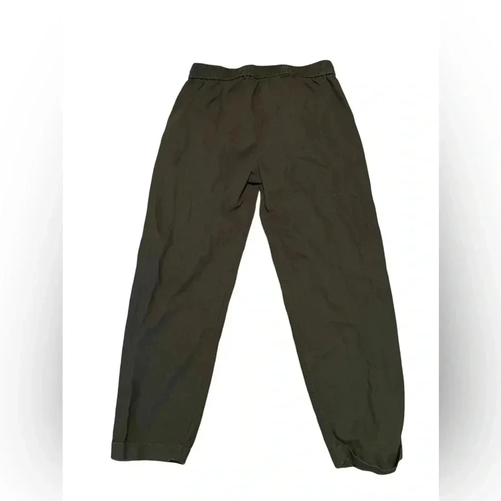 J.Crew Women Linen Blend Pants Green Size 6 Cropped Cuffed Hems BOHO Comfy - Picture 5 of 5